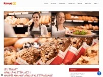 Website Screenshot Kamps Bäckerei mit Backstube