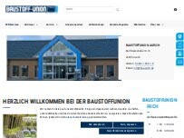 Website Screenshot Baustoffunion GmbH Baumarkt