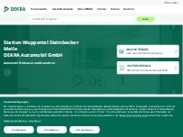 Website Screenshot DEKRA Automobil GmbH Station Wuppertal Steinbecker Meile