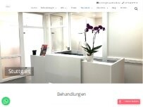 Website Screenshot Dr. Aesthetik Stuttgart - Institut für ästhetische Behandlungen