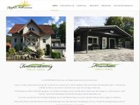 Website Screenshot Ferienwohnung und Ferienhaus Hankel