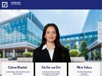 Website Screenshot Celine Wachel, Selbstständige Finanzberaterin für die Deutsche Bank