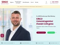 Website Screenshot ERGO Versicherung Daniel Göttgens