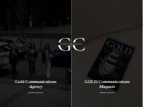 Website Screenshot Gold Communications Agency