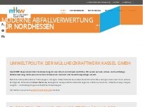 Website Screenshot Müllheizkraftwerk Kassel GmbH