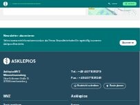 Website Screenshot Asklepios MVZ Mümmelmannsberg