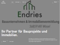 Website Screenshot Endries Bauunternehmen-Immobilienvermittlung