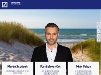 Website Screenshot Martin Frank Seyfarth, Selbstständiger Finanzberater für die Deutsche Bank