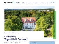 Website Screenshot Oberberg Tagesklinik Potsdam