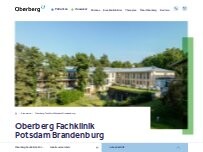 Website Screenshot Oberberg Fachklinik Potsdam