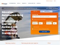 Website Screenshot Budget Autovermietung - Magdeburg