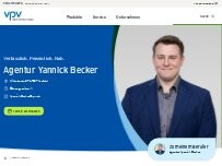Website Screenshot VPV Versicherungen Agentur Yannick Becker