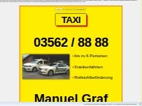 Website Screenshot Taxibetrieb Manuel Graf