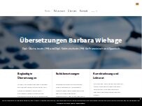 Website Screenshot Barbara Wiehage Übersetzungen