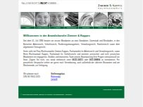 Website Screenshot Rechtsanwälte Zimmer & Kappes
