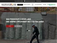 Website Screenshot BAUTENSCHUTZ-NRW LAND