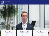 Website Screenshot Josua Thomas Reim, Selbstständiger Finanzberater für die Deutsche Bank