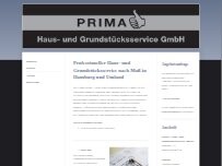 Website Screenshot PRIMA Haus & Grundstücksservice GmbH