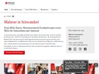 Website Screenshot Malteser Schwandorf