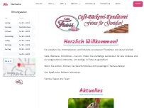 Website Screenshot Café-Konditorei-Bäckerei Faass