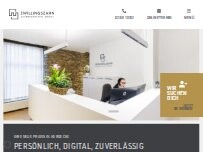 Website Screenshot Zwillingszahn - Zahnärzte Dres. Möbius und Dr. Kröger