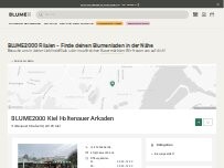 Website Screenshot BLUME2000 Kiel Holtenauer Arkaden