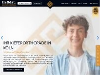 Website Screenshot tiefblau Kieferorthopädie || EST. 2019