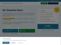 Website Screenshot Kfz-Gutachter Bonn - Sachverständigenbüro Okere