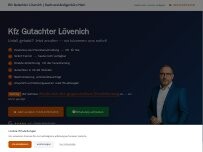 Website Screenshot Kfz-Gutachter Lövenich - Sachverständigenbüro Hanl