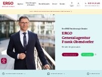 Website Screenshot ERGO Versicherung Frank Obendorfer