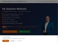 Website Screenshot Kfz-Gutachter Mühlheim - Sachverständigenbüro Dondorf