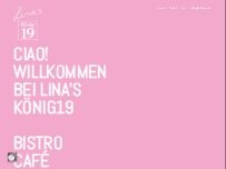 Website Screenshot Lina´s König 19 BISTRO, CAFÉ, FEINKOST