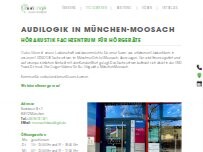 Website Screenshot AUDILOGIK GmbH - Fachzentrum für Hörgeräte München Moosach
