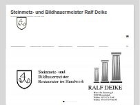 Website Screenshot Steinmetzbetrieb Deike lnh. Andreas Fitzner