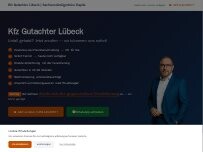 Website Screenshot Kfz-Gutachter Lübeck - Sachverständigenbüro Kapila