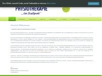 Website Screenshot Physiotherapie am Stadtpark, Marion Höfert