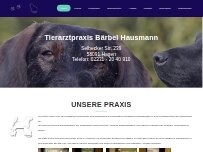 Website Screenshot Bärbel Hausmann Tierärztin