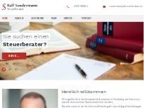 Website Screenshot Ralf Sondermann Steuerberater