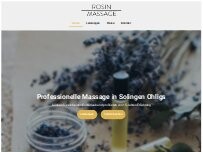 Website Screenshot Rosin-Massage Professionelle Massage Solingen