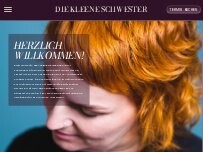 Website Screenshot Friseur Vokuhila „Kleene Schwester“ Berlin - Calligraphy Cut | Feines Haar | Painting | Farbtonveredelung | Colorist