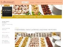 Website Screenshot Aroma Genussschmiede - Event Catering Köln