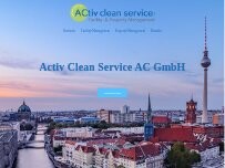 Website Screenshot Activ Clean Service AC GmbH