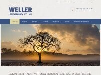 Website Screenshot Weller Bestattungen