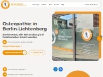 Website Screenshot NOVOTERGUM Osteopathie Berlin-Lichtenberg Osteo