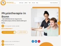 Website Screenshot NOVOTERGUM Physiotherapie Bonn