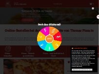 Website Screenshot Thomas Pizza