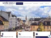 Website Screenshot Smile Eyes Augenärzte GmbH / Smile Eyes Augenärzte MVZ Trier