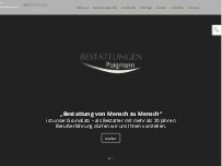 Website Screenshot Bestattungen Scherbarth Inhaber Jonas Witzel