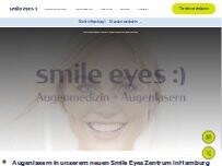 Website Screenshot Smile Eyes Augenärzte Hamburg Poppenbüttel - Augenarzt Hamburg Poppenbüttel