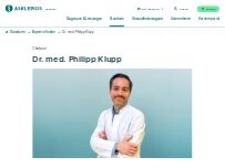 Website Screenshot Dr. med. Philipp Klupp
